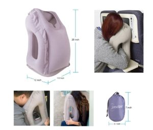 Inflatable Travel Pillow with Ergonomic Head Neck Shoulder Support Best Pillow for Shoulder Pain