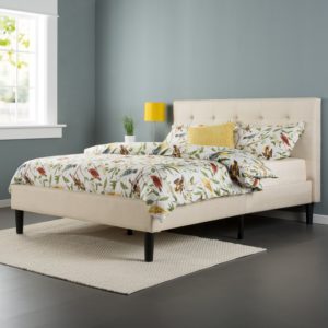 Zinus Upholstered Button Tufted Platform Bed